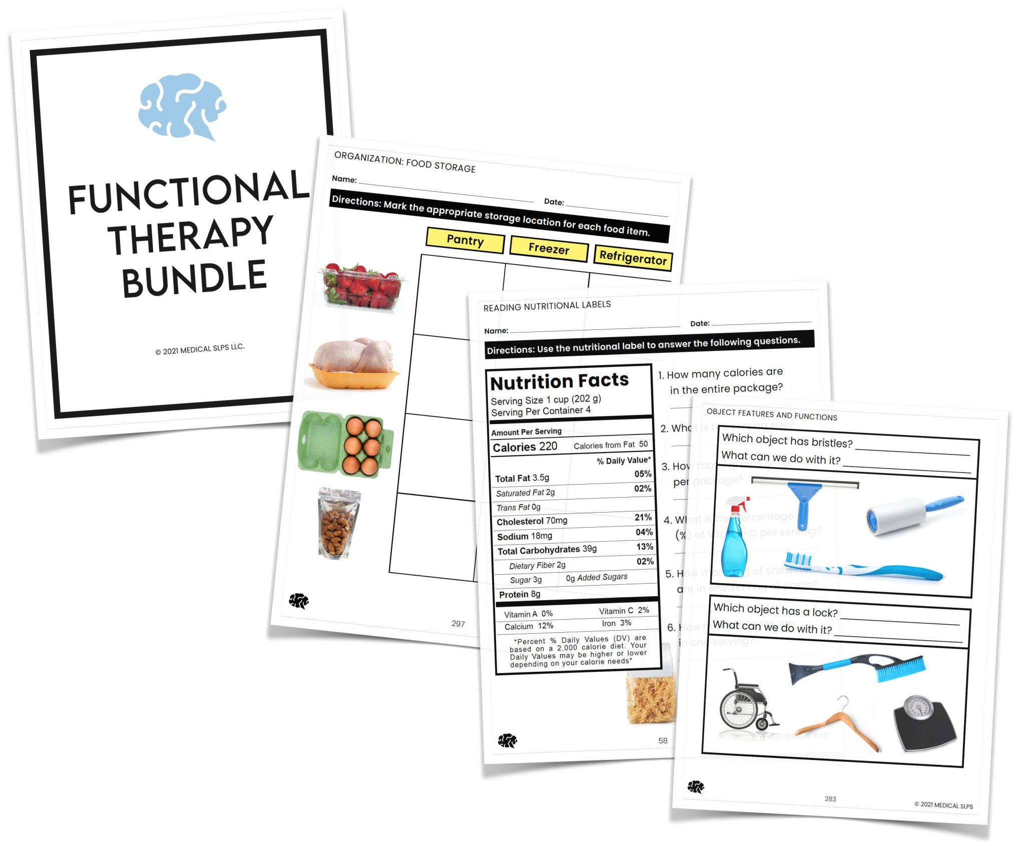 Functional Speech Therapy Materials Bundle Medical SLPs functional-speech-therapy-materials-bundle-medical-slps