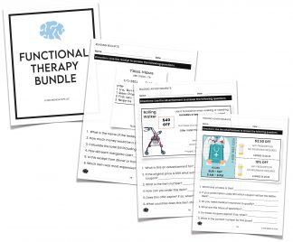 Functional Speech Therapy Materials Bundle - Medical SLPs