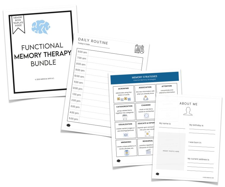 Printable Memory Orientation Book With Safety Signs