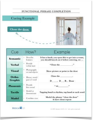 confrontational naming - Medical SLPs