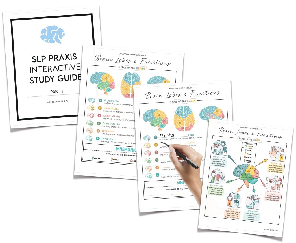 SLP Praxis Interactive Study Guide - Part 1 - Medical SLPs